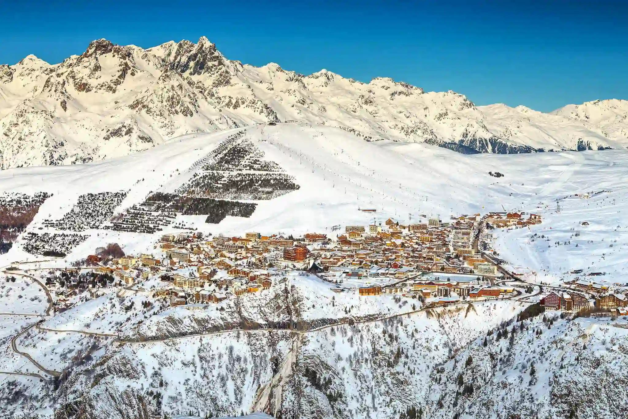 La station de ski de l'Alpe d'Huez