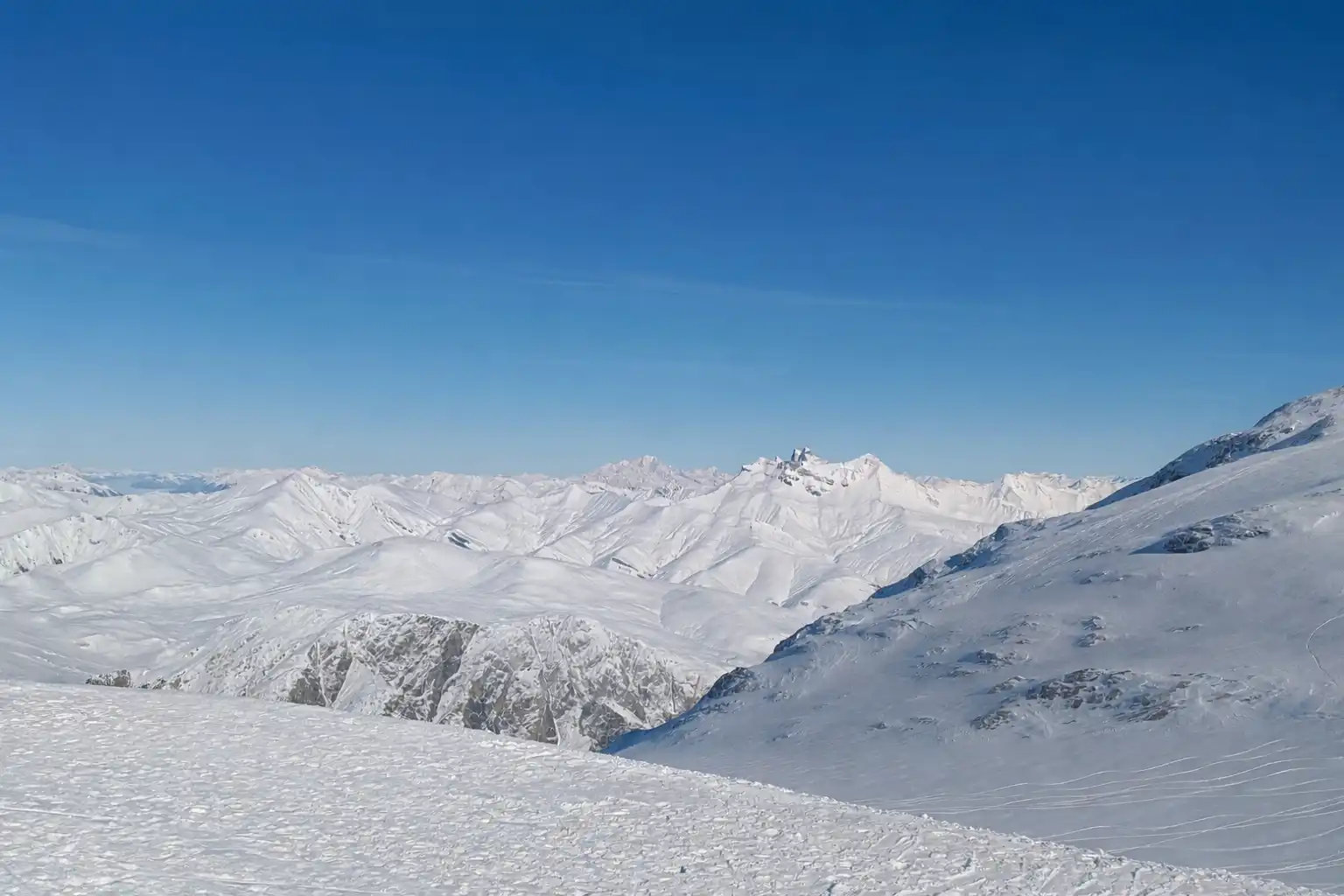 Le glacier de Mont de Lans aux Deux Alpes