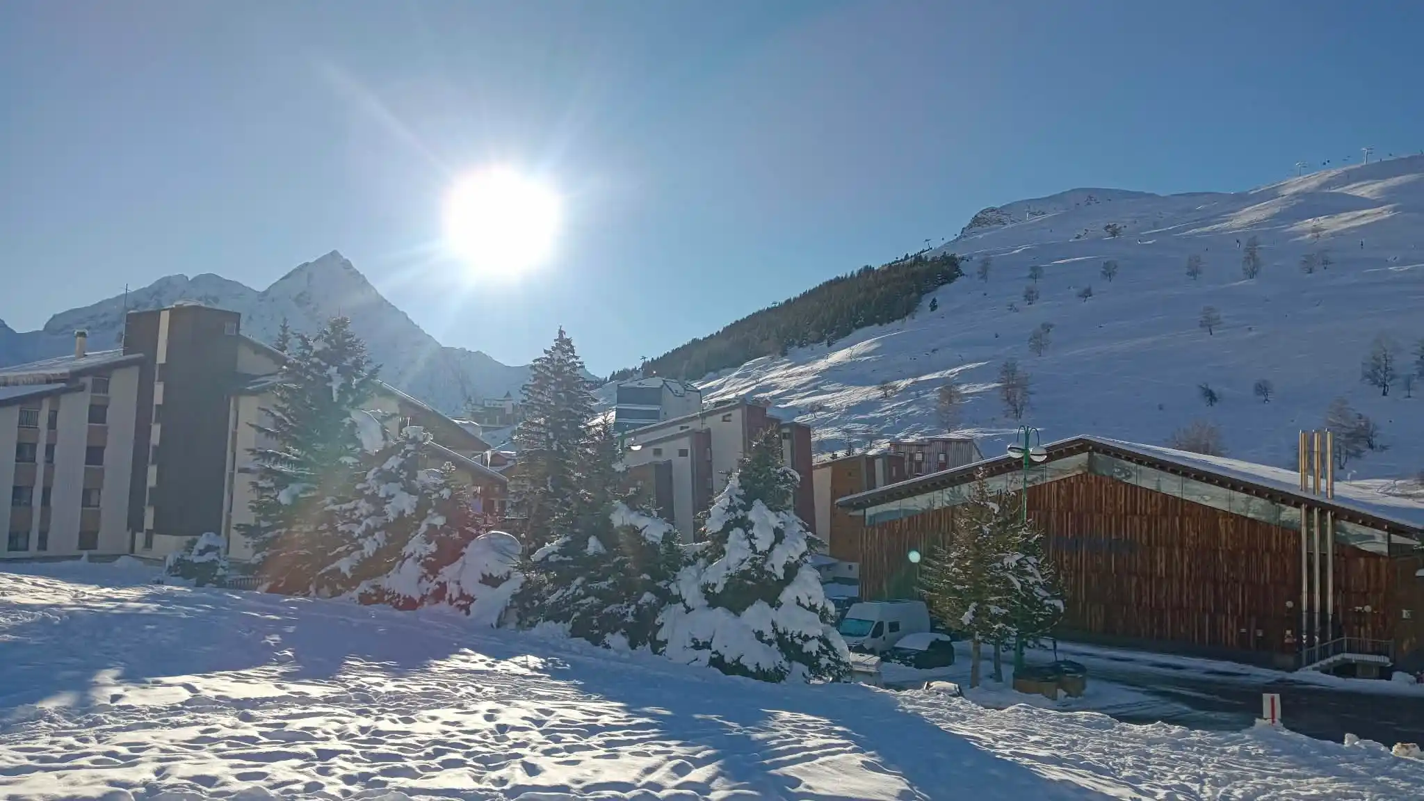 La station de ski des Deux Alpes en hiver