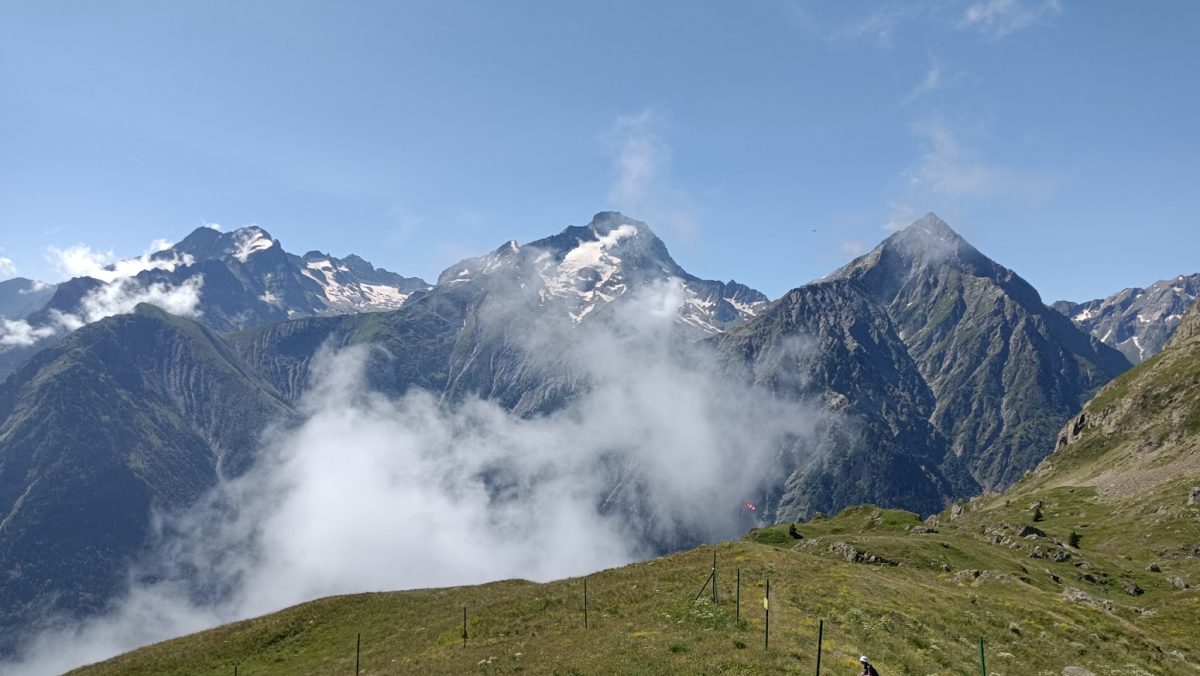 Vue sur la Muzelle aux Deux Alpes en été