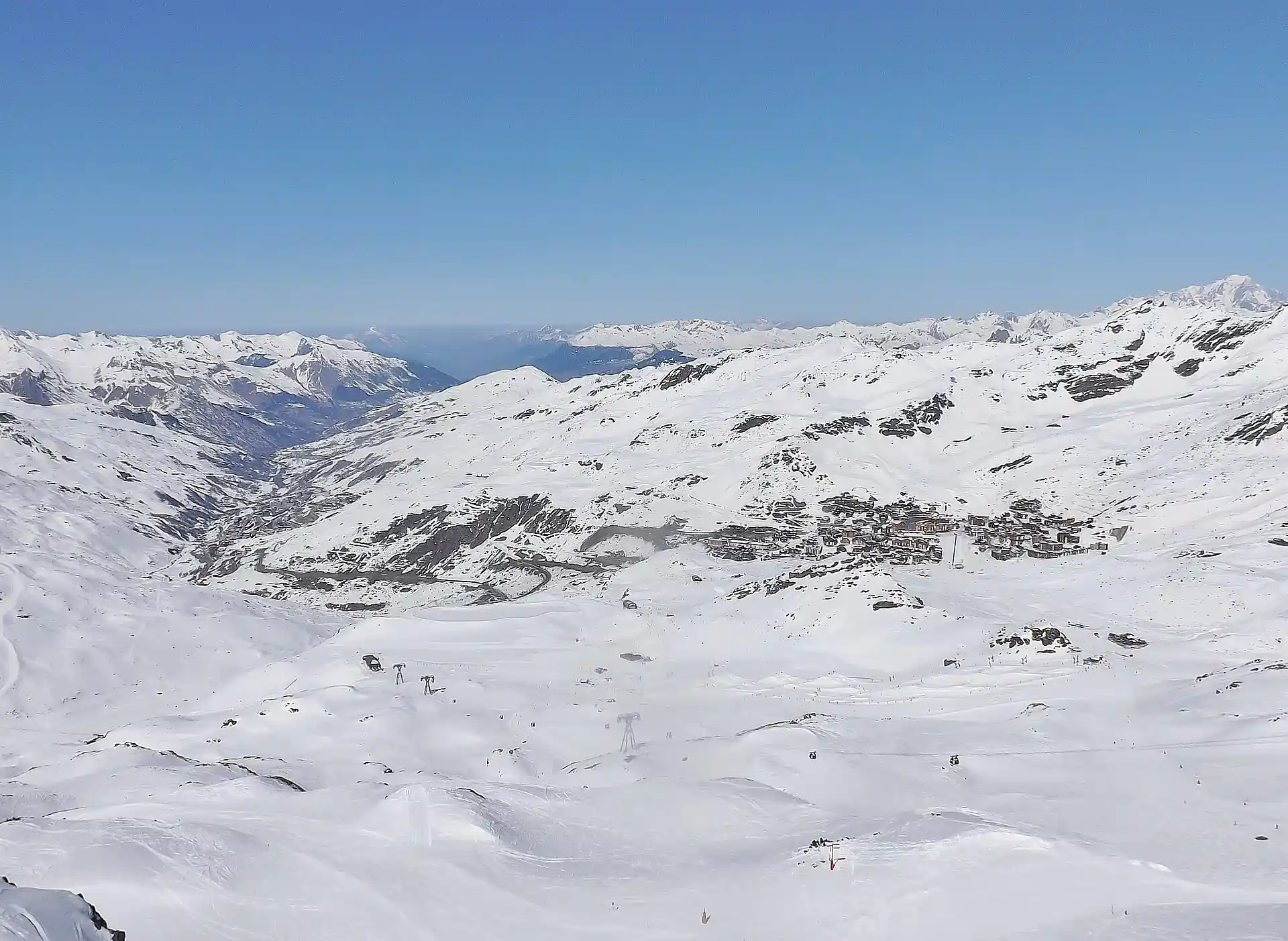 Route d'accès à la station de ski de Val Thorens