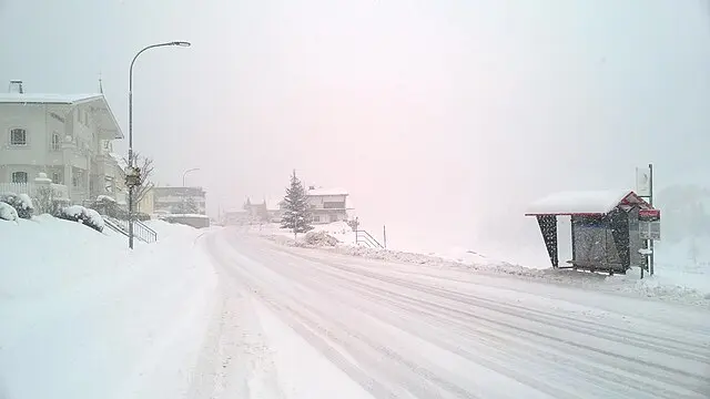 Route d'accès à la station de ski de Tignes