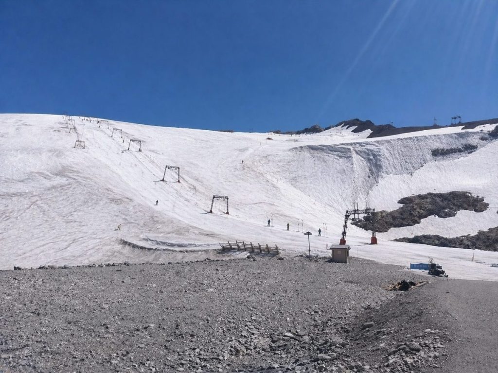 Ski d'été sur le glacier des Deux Alpes