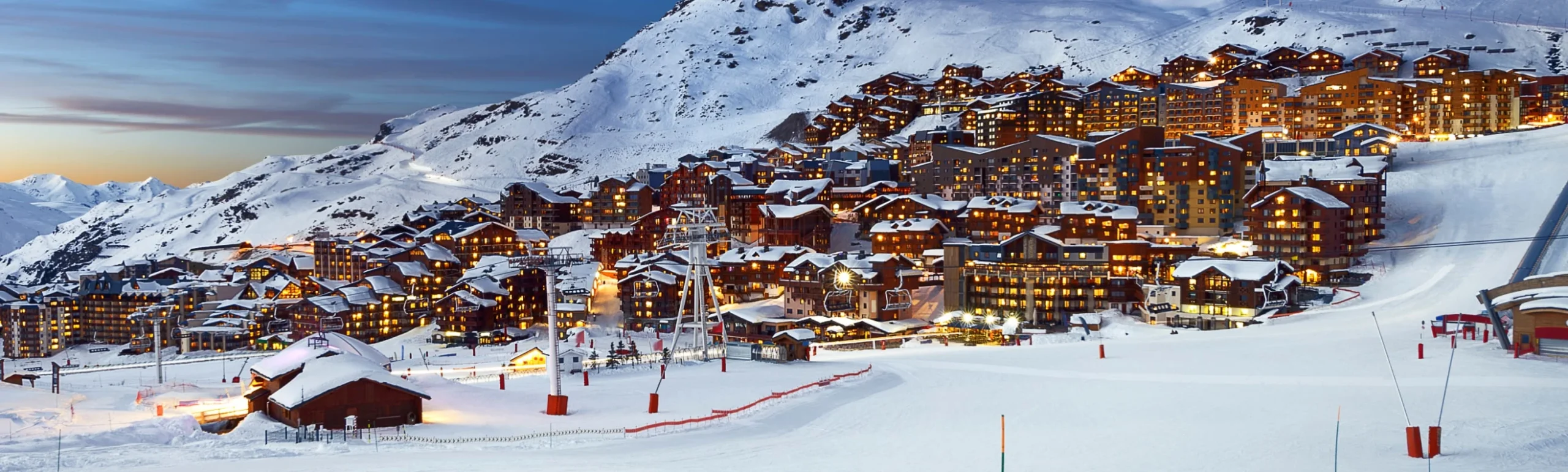 La station de ski de Val Thorens en hiver