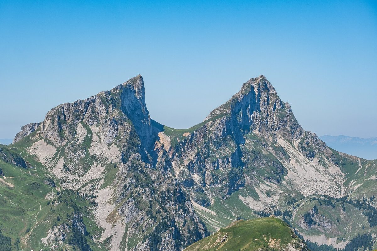 La dent d'Oche, à Bernex, dans le massif du Chablais