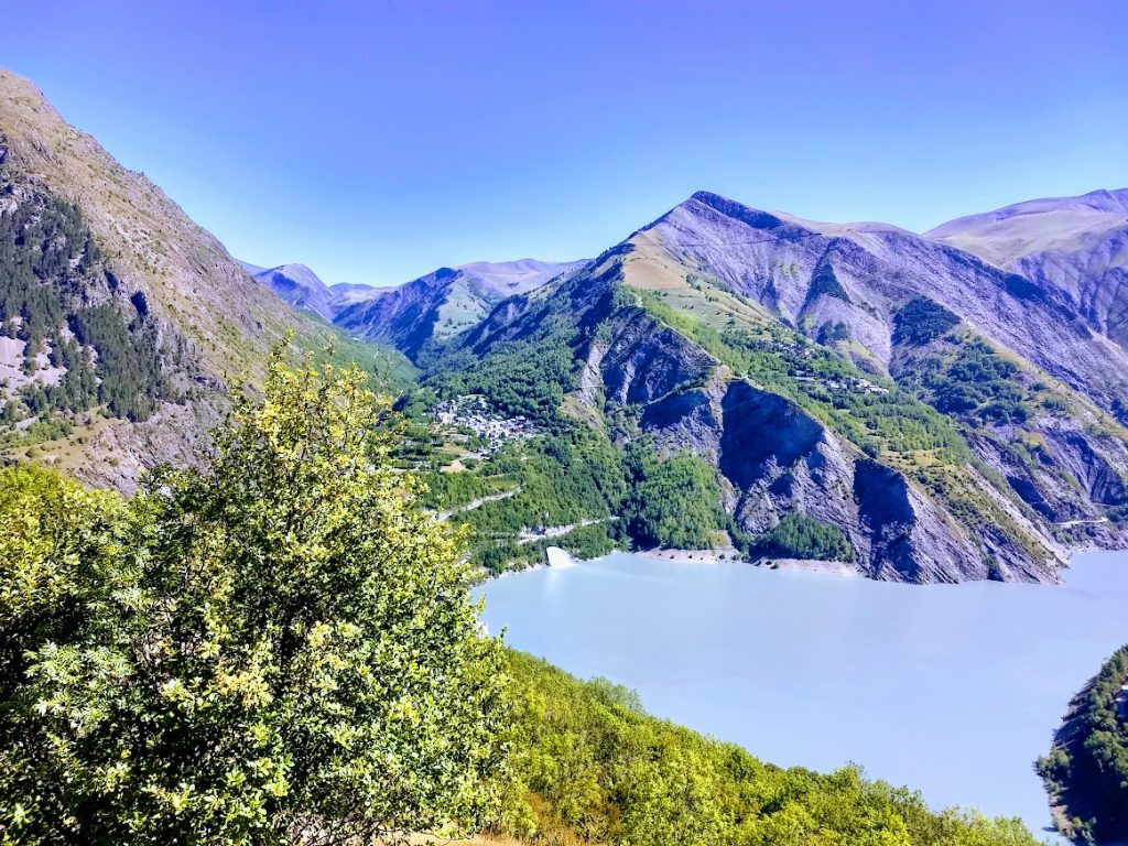 Le lac du Chambon vu depuis les Deux Alpes