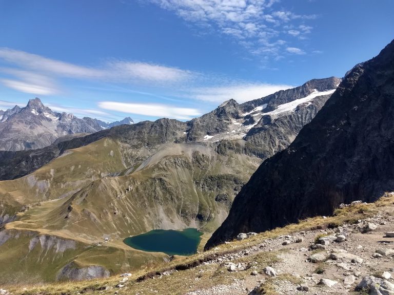 Le lac de la Muzelle aux Deux Alpes (Isère)
