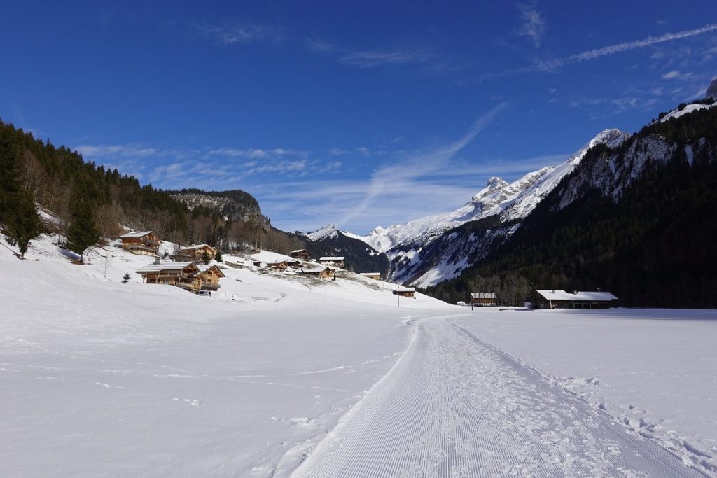 La station de ski du Grand-Bornand en hiver