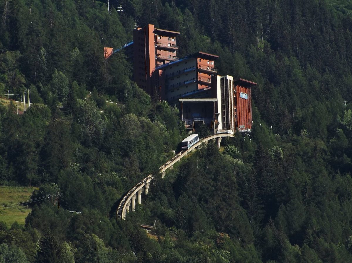 La station des Arcs en été