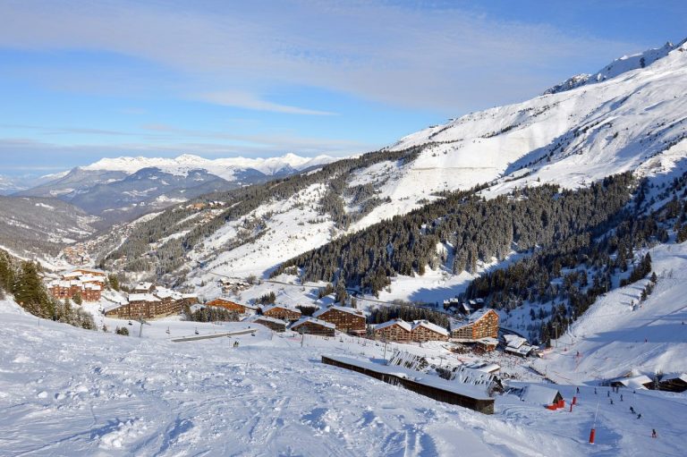 La station de ski de Meribel, village de Mottaret
