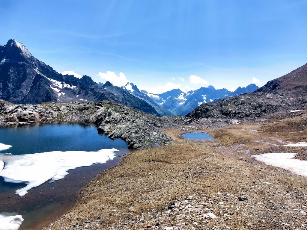 Deux des petits lacs du Jandri aux Deux Alpes (38 - Isère)