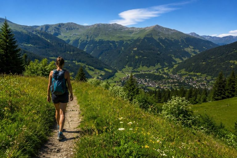 Image illustrant la pratique de la randonnée à Morzine