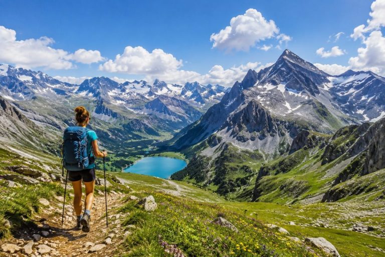 Illustration d'une randonnée dans le Parc de la Vanoise près de Val d'Isère