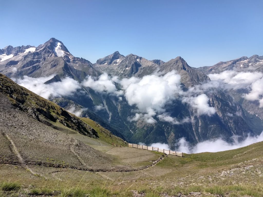 Le vallon de Super Diable et la vue sur la Muzelle