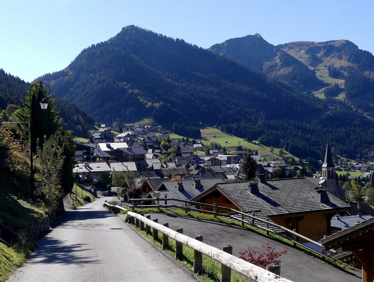 La station de Chatel en haute savoie, en été