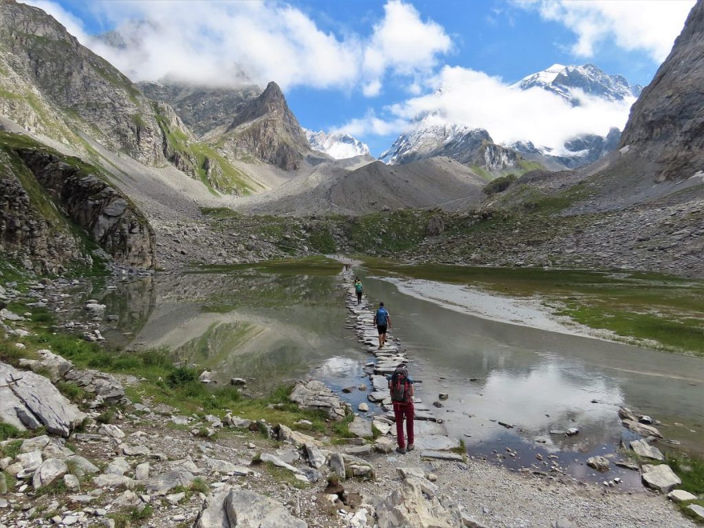Le lac des Vaches dans le Parc National de la Vanoise.