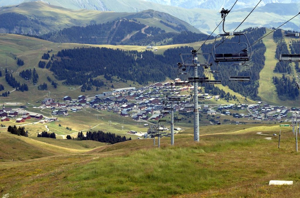 La station des Saisies en été
