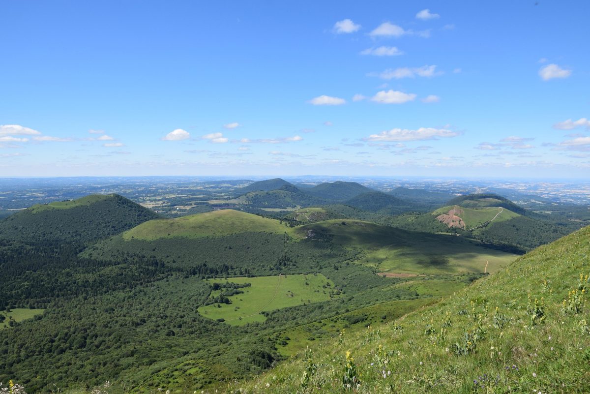 La chaîne des puys dans le Massif Central