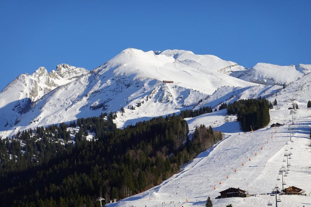 La station de ski de la Clusaz en Haute Savoie
