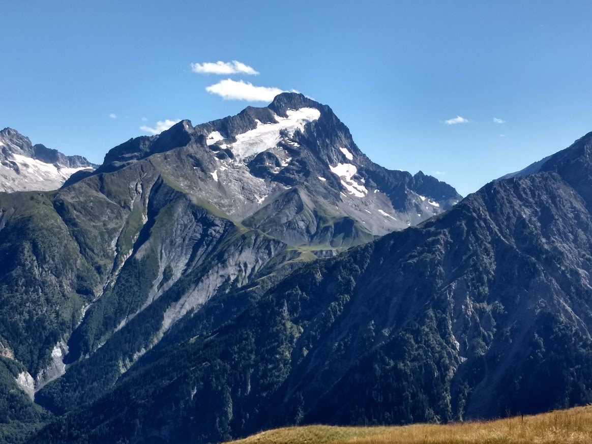 La Muzelle vue depuis la Vallée Blanche aux Deux Alpes