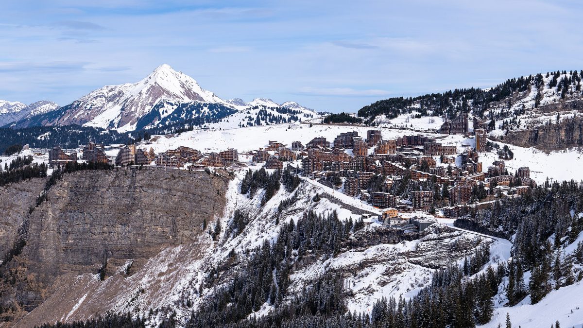 La station de ski d'Avoriaz, dans les Portes du Soleil