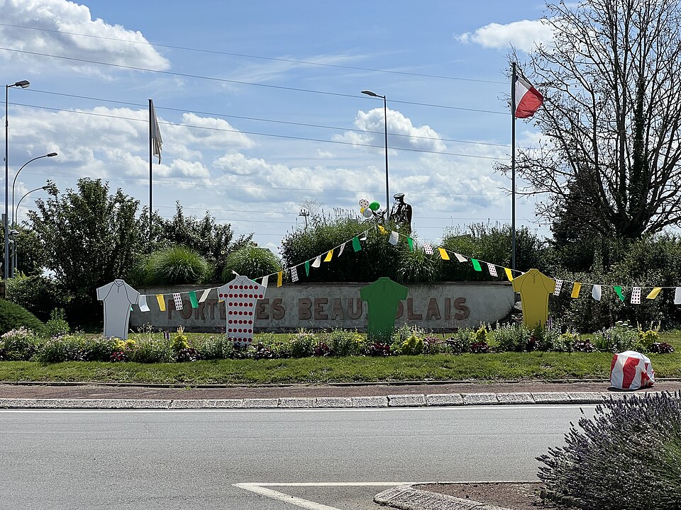 La ville de Belleville-en-Beaujaulais