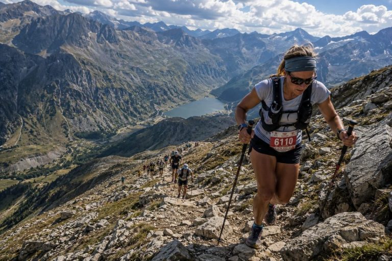 Des concurrents du Tour des 6 Vallées de L'Oisans