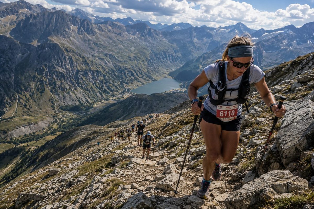 Des concurrents du Tour des 6 Vallées de L'Oisans