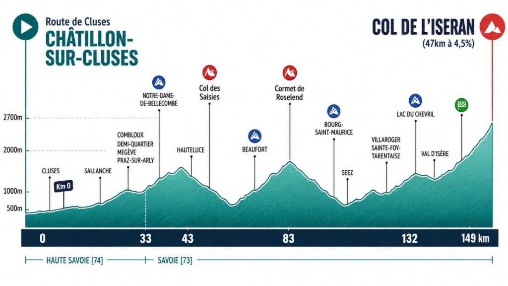 Le profil de la 6ème étape du Tour de l'Avenir 2026