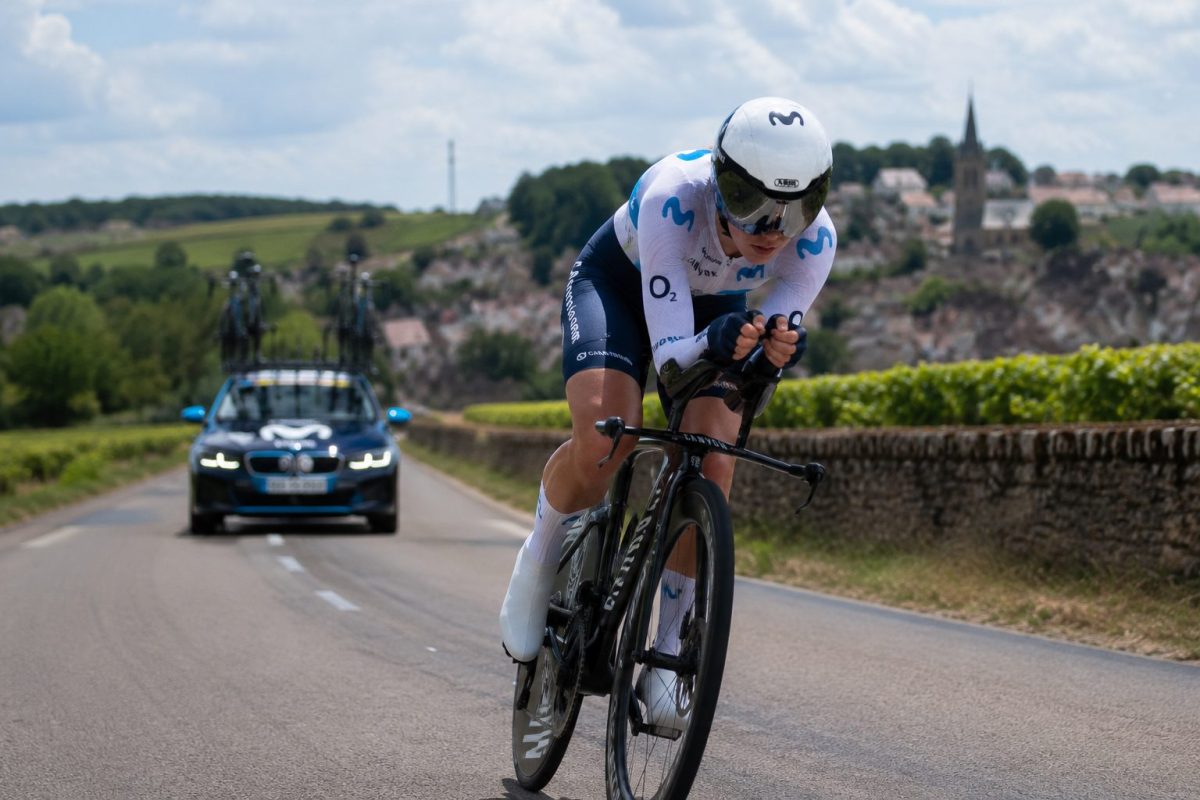 Une coureuse du Tour de France féminin 2026 lors d'un Contre la Montre Individuel