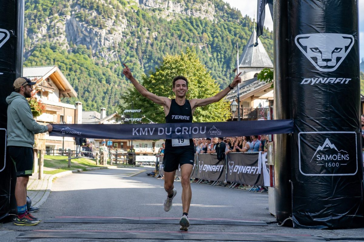 Un concurrent victorieux dans le KM vertical du Criou