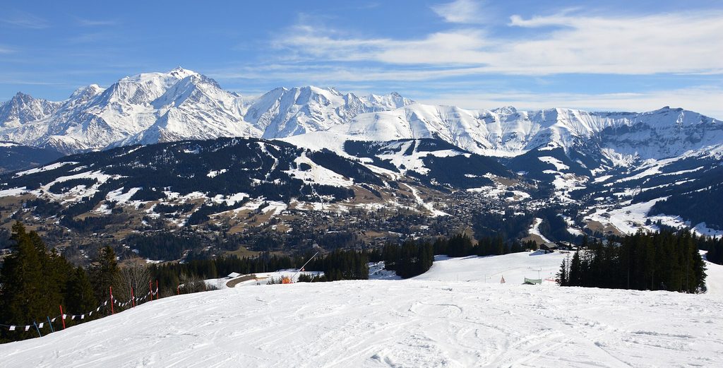 La station de Megève vue des pistes