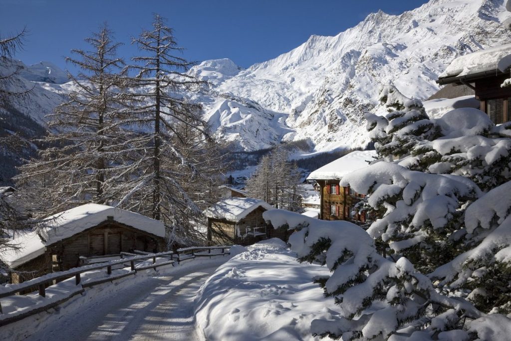 La station de ski de Saas-Fee, en Suisse