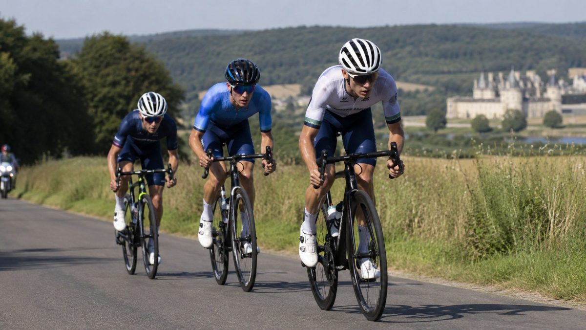 Trois cyclistes lors du Tour de l'Avenir