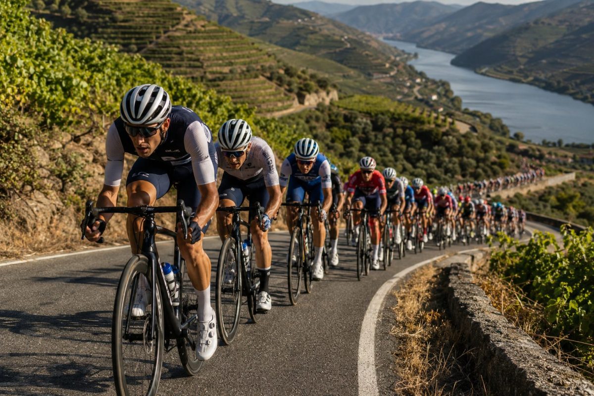 Les coureurs du Tour du Portugal 2026 sur la route