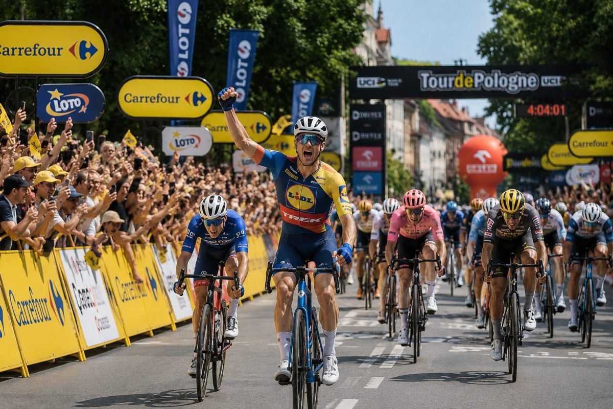L'arrivée d'une étape du Tour de Pologne 2026