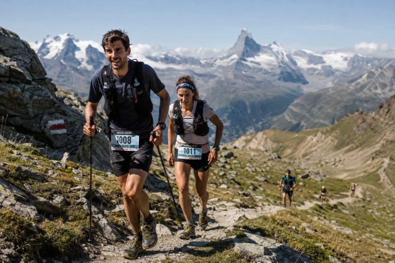 Un participan du Swiss Alps 100 2026