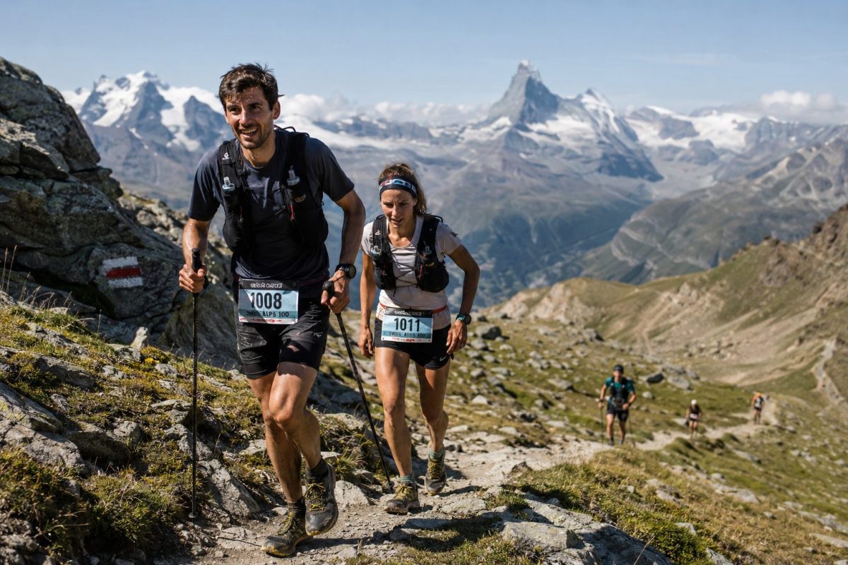 Un participan du Swiss Alps 100 2026