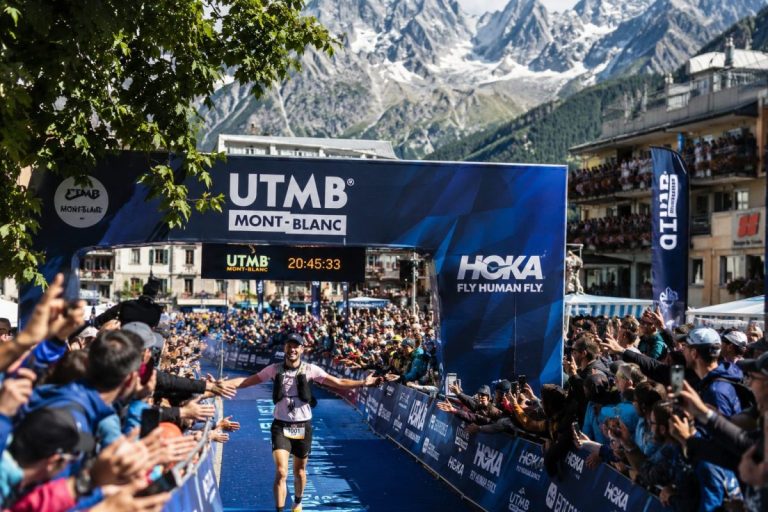 L'arrivée de l'UTMB à Chamonix