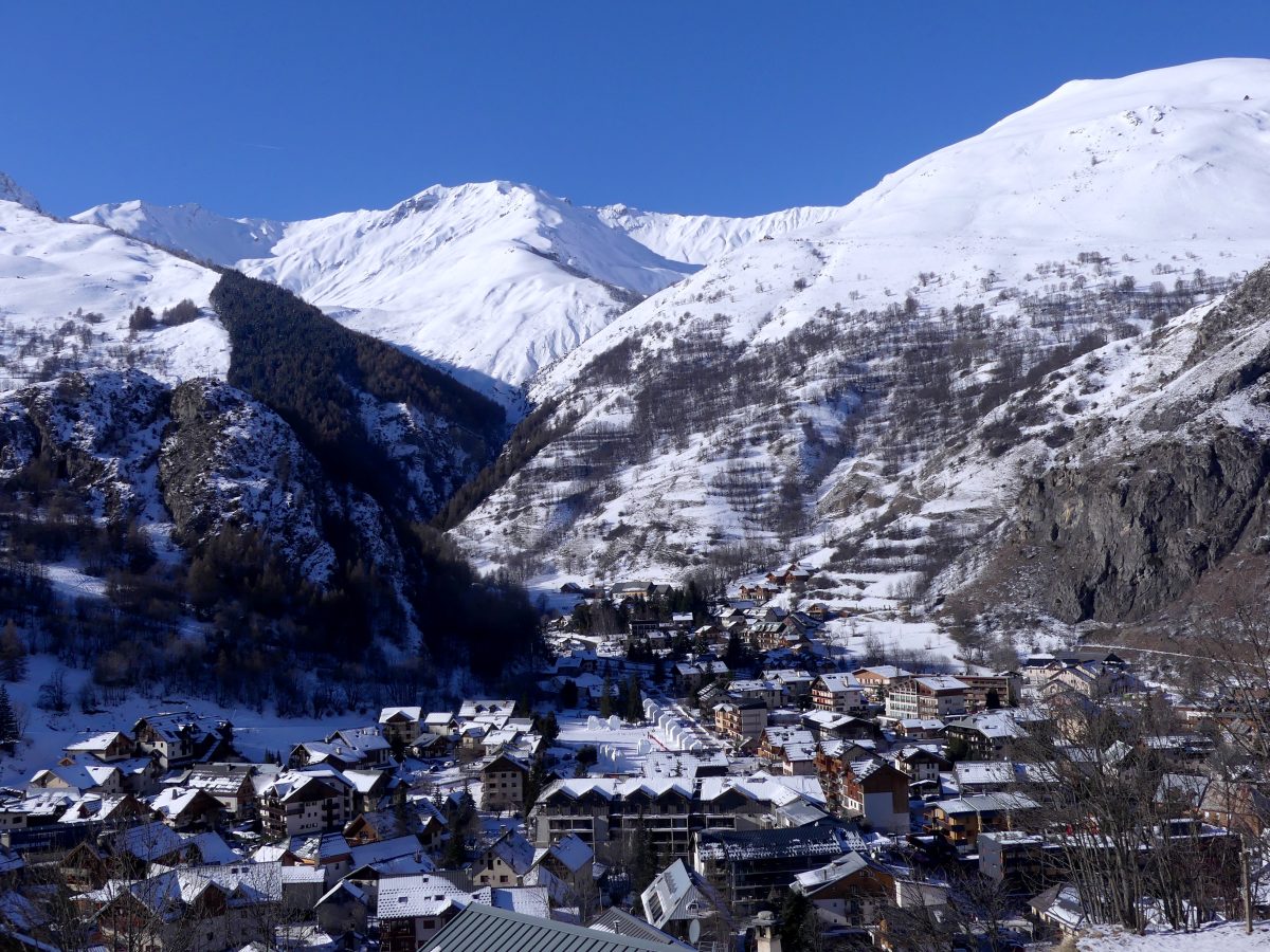 La station de ski de Valloire en hiver