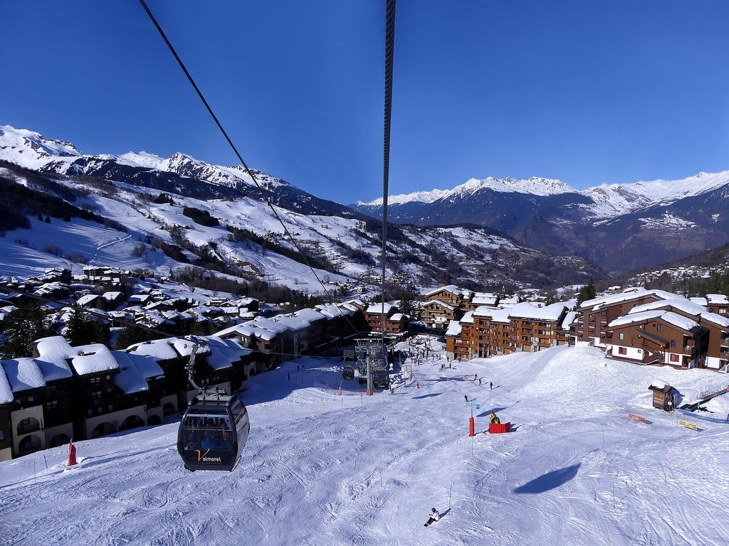 La station de Valmorel en hiver