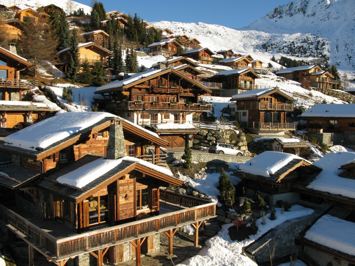La station de Verbier en hiver