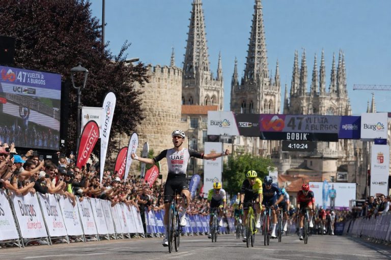 L'arrivée d'une étape de la Vuelta a Burgos 2026