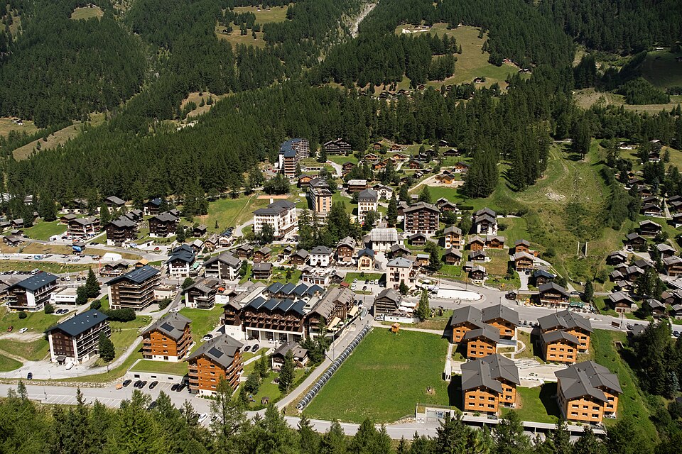 La station de Zinal en Suisse