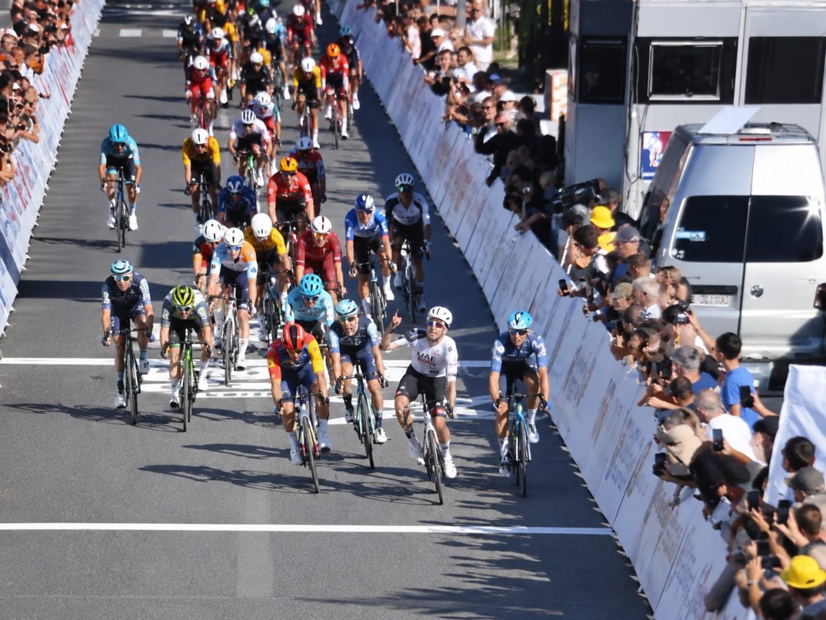 Arrivée de la première étape de la CRO Race en Croatie