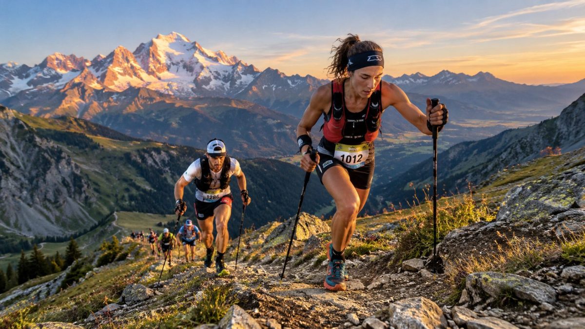 Coureuse et coureur participant à la Diagonale du Mont-Joly 2026
