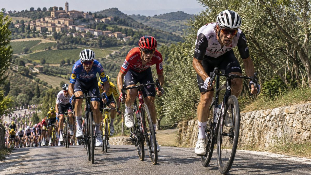Le peloton du Giro d'Abruzzo 2026