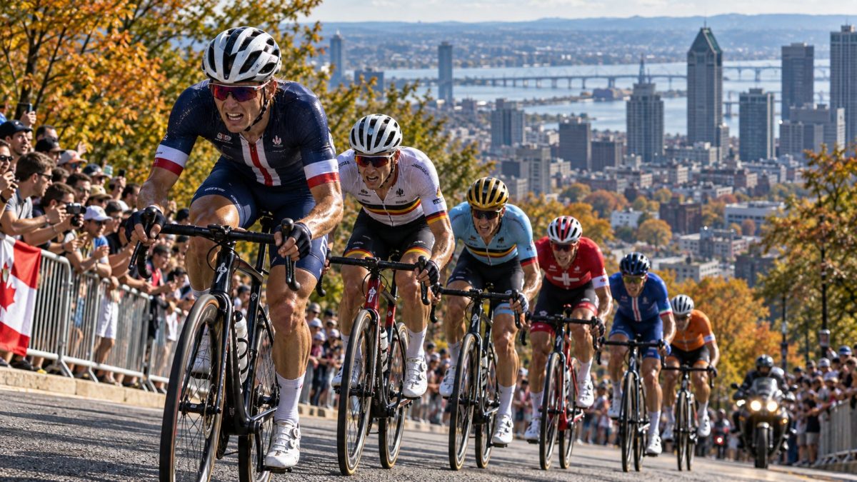 Le peloton des championnats du monde Elite 2026 à Montréal