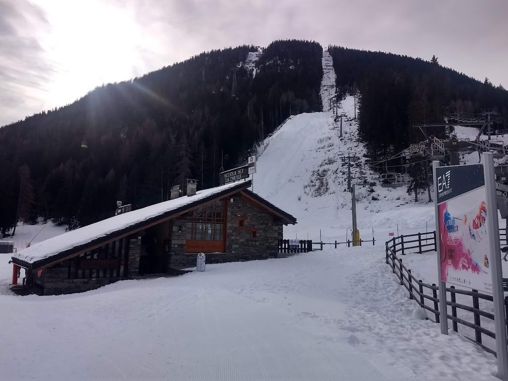 Un télésiège sur la domaine de la Thuile en Italie