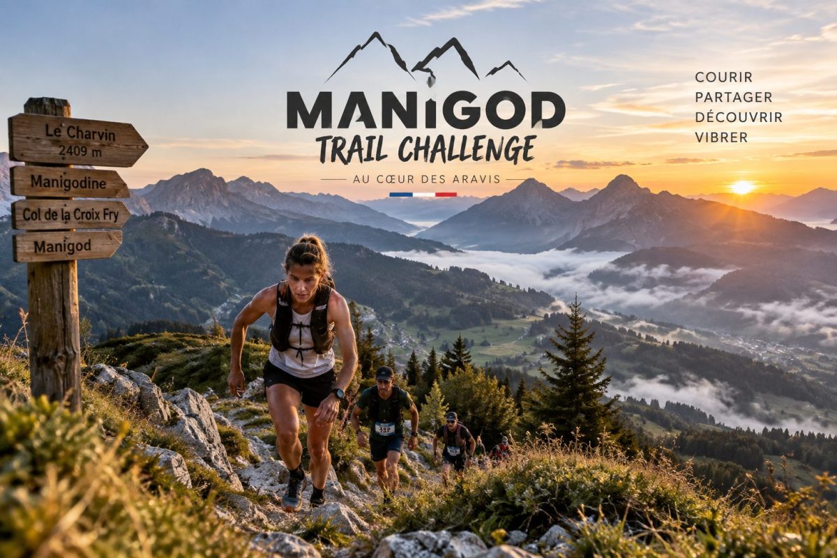 Une concurrente du Manigod Trail Challennge 2026